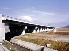 長野自動車道 犀川高架橋工事